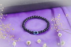 Black Tourmaline & Evil Eye Bracelet