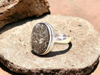 Raw Pyrite Stone Ring - Financial Prosperity